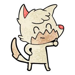 cartoon friendly fox