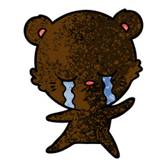 crying cartoon bear