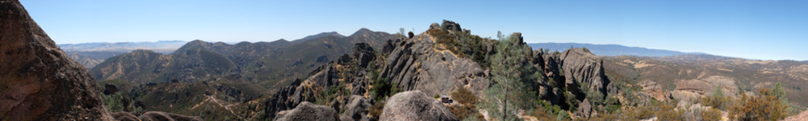 Pinnacles National Park  in the summer - panorama