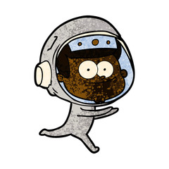 happy astronaut cartoon