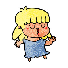 cartoon woman