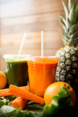 Fruit and Vegetable Juice with Ingredients