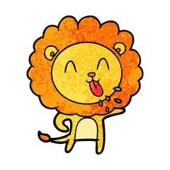 happy cartoon lion