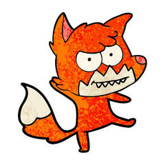 cartoon grinning fox