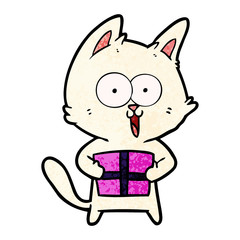 funny cartoon cat