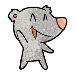 laughing bear cartoon