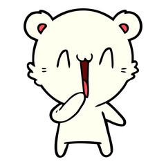 happy polar bear cartoon