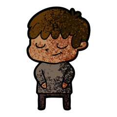cartoon happy boy