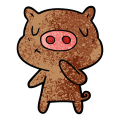 cartoon content pig
