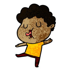 cartoon man singing