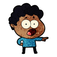 cartoon man gasping in surprise