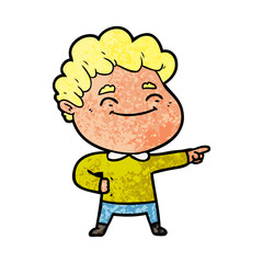 cartoon friendly man