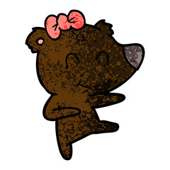 female bear cartoon