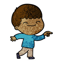 cartoon smiling boy