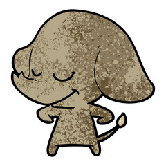 cartoon smiling elephant