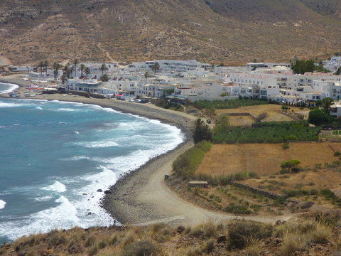 Las Negras en Cabo de Gata, localidad española de la provincia de Almería y la comunidad autónoma de Andalucía (España) perteneciente al municipio de Níjar