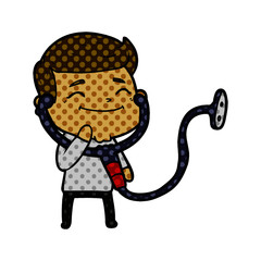 happy cartoon doctor