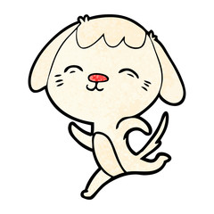 happy cartoon dog