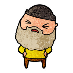 cartoon man with beard