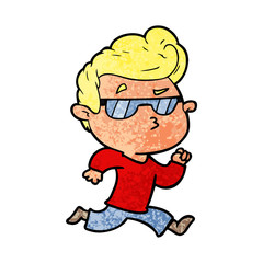 cartoon cool guy