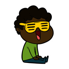 laughing cartoon man