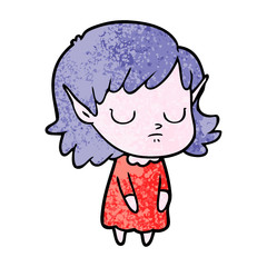 cartoon elf girl