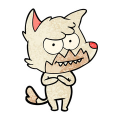 cartoon grinning fox