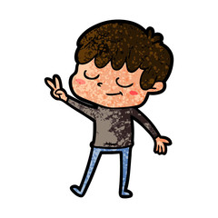 cartoon happy boy