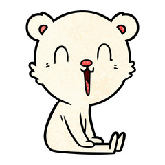 happy polar bear cartoon