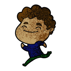 cartoon friendly man