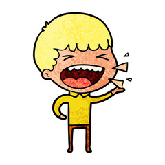 cartoon laughing man