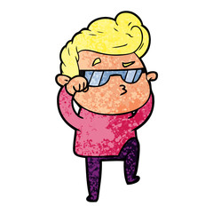 cartoon cool guy