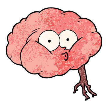 cartoon impressed brain