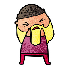cartoon man with beard