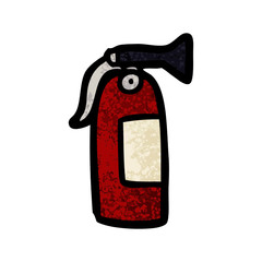 cartoon fire extinguisher