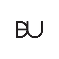 Fototapeta premium initial letter rounded logo modern