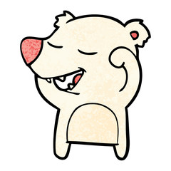happy polar bear cartoon