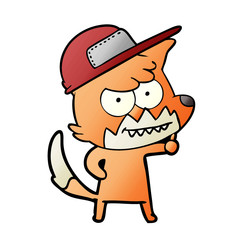cartoon grinning fox