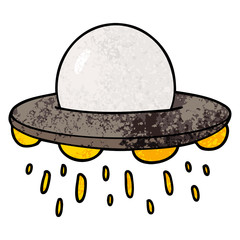 cartoon flying saucer