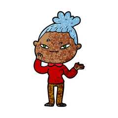cartoon woman