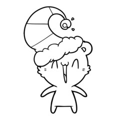 happy polar bear cartoon