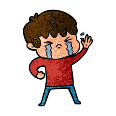 cartoon boy crying