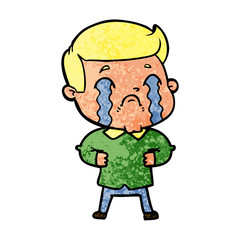 cartoon man crying