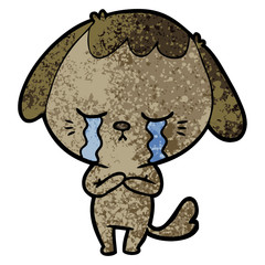 cartoon crying dog