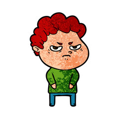 cartoon angry man