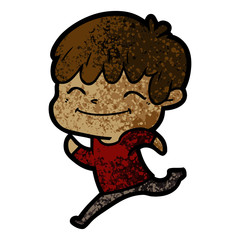 cartoon happy boy