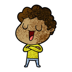 laughing cartoon man