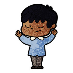 cartoon happy boy