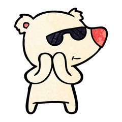 happy cartoon polar bear