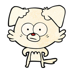 nervous dog cartoon